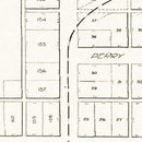 Vintage Map of Custar, Ohio 1912