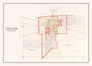 Vintage Map of Gratis, Ohio 1912