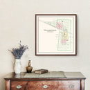 Vintage Map of Milledgeville, Ohio 1913