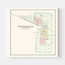 Vintage Map of Milledgeville, Ohio 1913