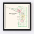 Vintage Map of Milledgeville, Ohio 1913