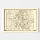 Vintage Map of Bloomington, Illinois 1914