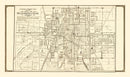 Vintage Map of Bloomington, Illinois 1914