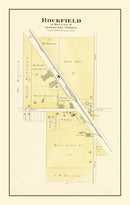 Vintage Map of Rockfield, Wisconsin 1915