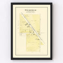 Vintage Map of Rockfield, Wisconsin 1915