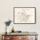 Vintage Map of Evansville, Wisconsin 1917