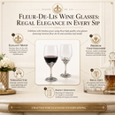 Fleur-De-Lis Wine Glasses