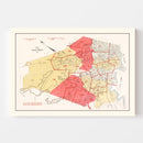 Vintage Map of Lynn, Massachusetts 1924