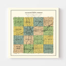 Vintage Map of Kalamazoo County, Michigan 1928