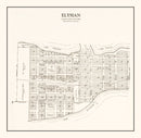 Vintage Map of Elysian, Minnesota 1928
