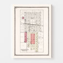 Vintage Map of Tremont, Illinois 1929