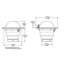 Ritchie SS-5000W SuperSport Compass - Flush Mount - White