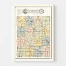 Vintage Map of Green County, Wisconsin 1931