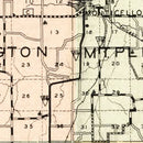 Vintage Map of Green County, Wisconsin 1931
