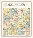 Vintage Map of Green County, Wisconsin 1931