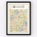 Vintage Map of Green County, Wisconsin 1931