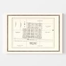 Vintage Map of Grenora, North Dakota 1937