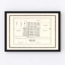 Vintage Map of Grenora, North Dakota 1937