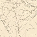 Vintage Map of Chesterfield County, South Carolina 1825