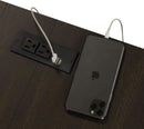 Contemporary L Shaped Desk USB Charging Drawer