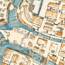 Vintage Map of Nagasaki, Japan 1860