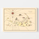 Vintage Nantucket Map 1930