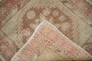 2x2 Vintage Distressed Oushak Square Rug Mat