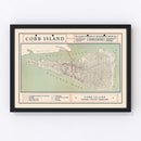 Vintage Cobb Island Map 1935