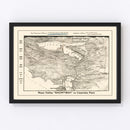 Vintage Napa Valley Map 1927