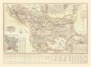 Vintage Balkans Map 1906