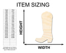 Unfinished Wood Cowgirl Boot Shape - Craft - up to 46" DIY