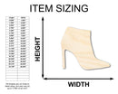 Unfinished Wood Stiletto Bootie Shape - Craft - up to 46" DIY