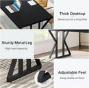 78.7 Inch Black Executive Desk Home Office Computer Desk