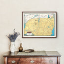 Vintage Lake Champlain Map 1940