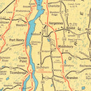 Vintage Lake Champlain Map 1940