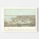 Vintage Map of Odesa, Ukraine 1854