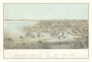 Vintage Map of Odesa, Ukraine 1854