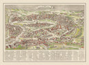 Vintage Yucatan, Mexico Map 1897