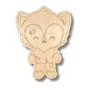 Unfinished Wood Etched Werewolf Shape | Paint By Line Crafts | up to 30" DIY