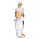 Navy Bear Ornament