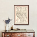Vintage Map of Manila, Philippines 1938