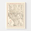 Vintage Map of Manila, Philippines 1938
