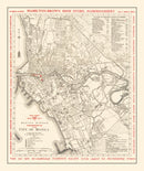 Vintage Map of Manila, Philippines 1938