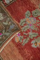 2.5x4 Vintage Distressed Oushak Rug