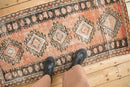 2x4.5 Vintage Distressed Oushak Rug Runner