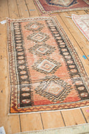 2x4.5 Vintage Distressed Oushak Rug Runner