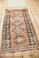 2x4.5 Vintage Distressed Oushak Rug Runner