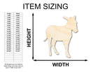 Unfinished Wood Donkey Shape - Animal Craft - up to 46" DIY