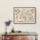 Vintage Map of Sri Lanka 1623