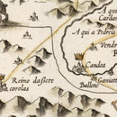 Vintage Map of Sri Lanka 1623